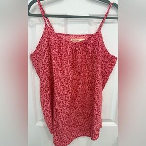 Faded Glory Red Floral Women's Top